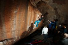 Bouldering in Hueco Tanks on 11/25/2019 with Blue Lizard Climbing and Yoga

Filename: SRM_20191125_1728590.jpg
Aperture: f/7.1
Shutter Speed: 1/250
Body: Canon EOS-1D Mark II
Lens: Canon EF 16-35mm f/2.8 L