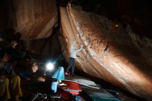 Bouldering in Hueco Tanks on 11/25/2019 with Blue Lizard Climbing and Yoga

Filename: SRM_20191125_1743080.jpg
Aperture: f/7.1
Shutter Speed: 1/250
Body: Canon EOS-1D Mark II
Lens: Canon EF 16-35mm f/2.8 L