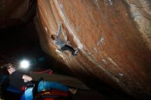 Bouldering in Hueco Tanks on 11/25/2019 with Blue Lizard Climbing and Yoga

Filename: SRM_20191125_1747530.jpg
Aperture: f/7.1
Shutter Speed: 1/250
Body: Canon EOS-1D Mark II
Lens: Canon EF 16-35mm f/2.8 L