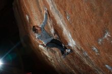 Bouldering in Hueco Tanks on 11/25/2019 with Blue Lizard Climbing and Yoga

Filename: SRM_20191125_1753010.jpg
Aperture: f/8.0
Shutter Speed: 1/250
Body: Canon EOS-1D Mark II
Lens: Canon EF 16-35mm f/2.8 L