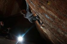 Bouldering in Hueco Tanks on 11/25/2019 with Blue Lizard Climbing and Yoga

Filename: SRM_20191125_1804540.jpg
Aperture: f/8.0
Shutter Speed: 1/250
Body: Canon EOS-1D Mark II
Lens: Canon EF 16-35mm f/2.8 L