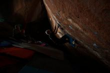 Bouldering in Hueco Tanks on 11/25/2019 with Blue Lizard Climbing and Yoga

Filename: SRM_20191125_1814440.jpg
Aperture: f/8.0
Shutter Speed: 1/250
Body: Canon EOS-1D Mark II
Lens: Canon EF 16-35mm f/2.8 L