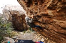 Bouldering in Hueco Tanks on 11/26/2019 with Blue Lizard Climbing and Yoga

Filename: SRM_20191126_1019060.jpg
Aperture: f/4.5
Shutter Speed: 1/250
Body: Canon EOS-1D Mark II
Lens: Canon EF 16-35mm f/2.8 L