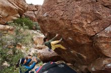 Bouldering in Hueco Tanks on 11/26/2019 with Blue Lizard Climbing and Yoga

Filename: SRM_20191126_1112380.jpg
Aperture: f/8.0
Shutter Speed: 1/250
Body: Canon EOS-1D Mark II
Lens: Canon EF 16-35mm f/2.8 L