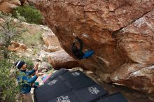 Bouldering in Hueco Tanks on 11/26/2019 with Blue Lizard Climbing and Yoga

Filename: SRM_20191126_1113350.jpg
Aperture: f/7.1
Shutter Speed: 1/250
Body: Canon EOS-1D Mark II
Lens: Canon EF 16-35mm f/2.8 L