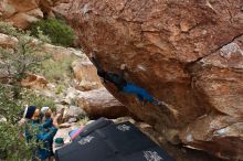 Bouldering in Hueco Tanks on 11/26/2019 with Blue Lizard Climbing and Yoga

Filename: SRM_20191126_1113430.jpg
Aperture: f/7.1
Shutter Speed: 1/250
Body: Canon EOS-1D Mark II
Lens: Canon EF 16-35mm f/2.8 L