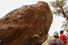 Bouldering in Hueco Tanks on 11/26/2019 with Blue Lizard Climbing and Yoga

Filename: SRM_20191126_1131530.jpg
Aperture: f/8.0
Shutter Speed: 1/250
Body: Canon EOS-1D Mark II
Lens: Canon EF 16-35mm f/2.8 L