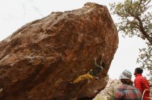 Bouldering in Hueco Tanks on 11/26/2019 with Blue Lizard Climbing and Yoga

Filename: SRM_20191126_1131531.jpg
Aperture: f/8.0
Shutter Speed: 1/250
Body: Canon EOS-1D Mark II
Lens: Canon EF 16-35mm f/2.8 L