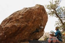 Bouldering in Hueco Tanks on 11/26/2019 with Blue Lizard Climbing and Yoga

Filename: SRM_20191126_1145060.jpg
Aperture: f/8.0
Shutter Speed: 1/250
Body: Canon EOS-1D Mark II
Lens: Canon EF 16-35mm f/2.8 L