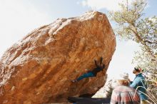 Bouldering in Hueco Tanks on 11/26/2019 with Blue Lizard Climbing and Yoga

Filename: SRM_20191126_1200030.jpg
Aperture: f/8.0
Shutter Speed: 1/250
Body: Canon EOS-1D Mark II
Lens: Canon EF 16-35mm f/2.8 L