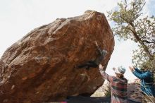 Bouldering in Hueco Tanks on 11/26/2019 with Blue Lizard Climbing and Yoga

Filename: SRM_20191126_1203000.jpg
Aperture: f/8.0
Shutter Speed: 1/250
Body: Canon EOS-1D Mark II
Lens: Canon EF 16-35mm f/2.8 L