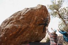 Bouldering in Hueco Tanks on 11/26/2019 with Blue Lizard Climbing and Yoga

Filename: SRM_20191126_1203070.jpg
Aperture: f/8.0
Shutter Speed: 1/250
Body: Canon EOS-1D Mark II
Lens: Canon EF 16-35mm f/2.8 L