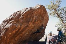 Bouldering in Hueco Tanks on 11/26/2019 with Blue Lizard Climbing and Yoga

Filename: SRM_20191126_1220140.jpg
Aperture: f/8.0
Shutter Speed: 1/250
Body: Canon EOS-1D Mark II
Lens: Canon EF 16-35mm f/2.8 L