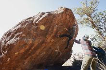 Bouldering in Hueco Tanks on 11/26/2019 with Blue Lizard Climbing and Yoga

Filename: SRM_20191126_1240300.jpg
Aperture: f/8.0
Shutter Speed: 1/250
Body: Canon EOS-1D Mark II
Lens: Canon EF 16-35mm f/2.8 L