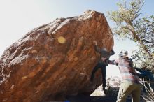 Bouldering in Hueco Tanks on 11/26/2019 with Blue Lizard Climbing and Yoga

Filename: SRM_20191126_1240301.jpg
Aperture: f/8.0
Shutter Speed: 1/250
Body: Canon EOS-1D Mark II
Lens: Canon EF 16-35mm f/2.8 L