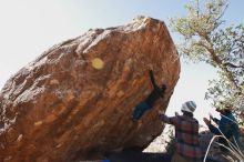 Bouldering in Hueco Tanks on 11/26/2019 with Blue Lizard Climbing and Yoga

Filename: SRM_20191126_1241280.jpg
Aperture: f/8.0
Shutter Speed: 1/250
Body: Canon EOS-1D Mark II
Lens: Canon EF 16-35mm f/2.8 L