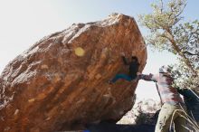 Bouldering in Hueco Tanks on 11/26/2019 with Blue Lizard Climbing and Yoga

Filename: SRM_20191126_1241370.jpg
Aperture: f/8.0
Shutter Speed: 1/250
Body: Canon EOS-1D Mark II
Lens: Canon EF 16-35mm f/2.8 L