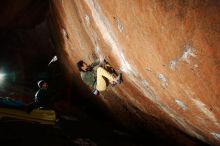 Bouldering in Hueco Tanks on 11/26/2019 with Blue Lizard Climbing and Yoga

Filename: SRM_20191126_1350170.jpg
Aperture: f/6.3
Shutter Speed: 1/250
Body: Canon EOS-1D Mark II
Lens: Canon EF 16-35mm f/2.8 L