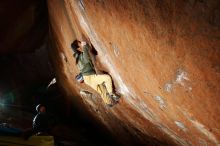 Bouldering in Hueco Tanks on 11/26/2019 with Blue Lizard Climbing and Yoga

Filename: SRM_20191126_1350230.jpg
Aperture: f/6.3
Shutter Speed: 1/250
Body: Canon EOS-1D Mark II
Lens: Canon EF 16-35mm f/2.8 L