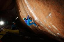 Bouldering in Hueco Tanks on 11/26/2019 with Blue Lizard Climbing and Yoga

Filename: SRM_20191126_1351460.jpg
Aperture: f/6.3
Shutter Speed: 1/250
Body: Canon EOS-1D Mark II
Lens: Canon EF 16-35mm f/2.8 L