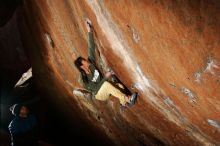 Bouldering in Hueco Tanks on 11/26/2019 with Blue Lizard Climbing and Yoga

Filename: SRM_20191126_1353370.jpg
Aperture: f/7.1
Shutter Speed: 1/250
Body: Canon EOS-1D Mark II
Lens: Canon EF 16-35mm f/2.8 L