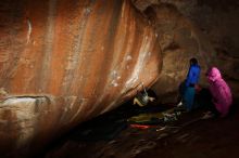 Bouldering in Hueco Tanks on 11/26/2019 with Blue Lizard Climbing and Yoga

Filename: SRM_20191126_1431390.jpg
Aperture: f/7.1
Shutter Speed: 1/250
Body: Canon EOS-1D Mark II
Lens: Canon EF 16-35mm f/2.8 L