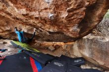 Bouldering in Hueco Tanks on 11/26/2019 with Blue Lizard Climbing and Yoga

Filename: SRM_20191126_1531590.jpg
Aperture: f/3.2
Shutter Speed: 1/250
Body: Canon EOS-1D Mark II
Lens: Canon EF 16-35mm f/2.8 L