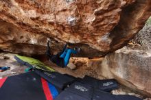 Bouldering in Hueco Tanks on 11/26/2019 with Blue Lizard Climbing and Yoga

Filename: SRM_20191126_1532100.jpg
Aperture: f/3.2
Shutter Speed: 1/250
Body: Canon EOS-1D Mark II
Lens: Canon EF 16-35mm f/2.8 L