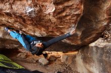 Bouldering in Hueco Tanks on 11/26/2019 with Blue Lizard Climbing and Yoga

Filename: SRM_20191126_1532240.jpg
Aperture: f/2.8
Shutter Speed: 1/250
Body: Canon EOS-1D Mark II
Lens: Canon EF 16-35mm f/2.8 L