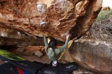 Bouldering in Hueco Tanks on 11/26/2019 with Blue Lizard Climbing and Yoga

Filename: SRM_20191126_1536300.jpg
Aperture: f/4.0
Shutter Speed: 1/250
Body: Canon EOS-1D Mark II
Lens: Canon EF 16-35mm f/2.8 L