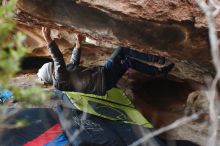Bouldering in Hueco Tanks on 11/26/2019 with Blue Lizard Climbing and Yoga

Filename: SRM_20191126_1542520.jpg
Aperture: f/2.8
Shutter Speed: 1/250
Body: Canon EOS-1D Mark II
Lens: Canon EF 50mm f/1.8 II