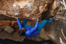 Bouldering in Hueco Tanks on 11/26/2019 with Blue Lizard Climbing and Yoga

Filename: SRM_20191126_1544070.jpg
Aperture: f/4.0
Shutter Speed: 1/250
Body: Canon EOS-1D Mark II
Lens: Canon EF 50mm f/1.8 II
