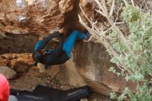 Bouldering in Hueco Tanks on 11/26/2019 with Blue Lizard Climbing and Yoga

Filename: SRM_20191126_1546371.jpg
Aperture: f/4.0
Shutter Speed: 1/250
Body: Canon EOS-1D Mark II
Lens: Canon EF 50mm f/1.8 II