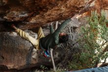 Bouldering in Hueco Tanks on 11/26/2019 with Blue Lizard Climbing and Yoga

Filename: SRM_20191126_1606410.jpg
Aperture: f/4.5
Shutter Speed: 1/250
Body: Canon EOS-1D Mark II
Lens: Canon EF 50mm f/1.8 II