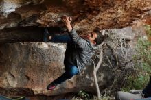 Bouldering in Hueco Tanks on 11/26/2019 with Blue Lizard Climbing and Yoga

Filename: SRM_20191126_1613441.jpg
Aperture: f/4.0
Shutter Speed: 1/250
Body: Canon EOS-1D Mark II
Lens: Canon EF 50mm f/1.8 II