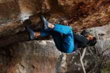 Bouldering in Hueco Tanks on 11/26/2019 with Blue Lizard Climbing and Yoga

Filename: SRM_20191126_1616060.jpg
Aperture: f/3.5
Shutter Speed: 1/250
Body: Canon EOS-1D Mark II
Lens: Canon EF 50mm f/1.8 II