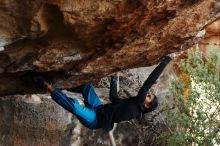 Bouldering in Hueco Tanks on 11/26/2019 with Blue Lizard Climbing and Yoga

Filename: SRM_20191126_1616330.jpg
Aperture: f/4.0
Shutter Speed: 1/250
Body: Canon EOS-1D Mark II
Lens: Canon EF 50mm f/1.8 II