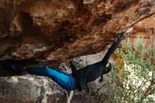 Bouldering in Hueco Tanks on 11/26/2019 with Blue Lizard Climbing and Yoga

Filename: SRM_20191126_1616360.jpg
Aperture: f/4.0
Shutter Speed: 1/250
Body: Canon EOS-1D Mark II
Lens: Canon EF 50mm f/1.8 II