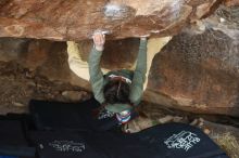 Bouldering in Hueco Tanks on 11/26/2019 with Blue Lizard Climbing and Yoga

Filename: SRM_20191126_1617021.jpg
Aperture: f/4.5
Shutter Speed: 1/250
Body: Canon EOS-1D Mark II
Lens: Canon EF 50mm f/1.8 II