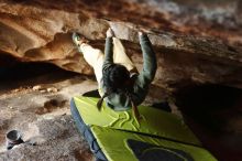 Bouldering in Hueco Tanks on 11/26/2019 with Blue Lizard Climbing and Yoga

Filename: SRM_20191126_1626280.jpg
Aperture: f/3.2
Shutter Speed: 1/250
Body: Canon EOS-1D Mark II
Lens: Canon EF 50mm f/1.8 II