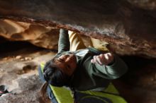 Bouldering in Hueco Tanks on 11/26/2019 with Blue Lizard Climbing and Yoga

Filename: SRM_20191126_1626391.jpg
Aperture: f/3.2
Shutter Speed: 1/250
Body: Canon EOS-1D Mark II
Lens: Canon EF 50mm f/1.8 II