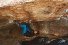 Bouldering in Hueco Tanks on 11/26/2019 with Blue Lizard Climbing and Yoga

Filename: SRM_20191126_1641160.jpg
Aperture: f/5.0
Shutter Speed: 1/250
Body: Canon EOS-1D Mark II
Lens: Canon EF 50mm f/1.8 II