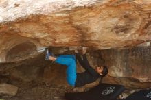 Bouldering in Hueco Tanks on 11/26/2019 with Blue Lizard Climbing and Yoga

Filename: SRM_20191126_1641180.jpg
Aperture: f/5.0
Shutter Speed: 1/250
Body: Canon EOS-1D Mark II
Lens: Canon EF 50mm f/1.8 II