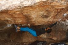 Bouldering in Hueco Tanks on 11/26/2019 with Blue Lizard Climbing and Yoga

Filename: SRM_20191126_1641210.jpg
Aperture: f/5.0
Shutter Speed: 1/250
Body: Canon EOS-1D Mark II
Lens: Canon EF 50mm f/1.8 II