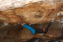 Bouldering in Hueco Tanks on 11/26/2019 with Blue Lizard Climbing and Yoga

Filename: SRM_20191126_1641270.jpg
Aperture: f/5.0
Shutter Speed: 1/250
Body: Canon EOS-1D Mark II
Lens: Canon EF 50mm f/1.8 II