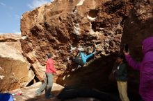 Bouldering in Hueco Tanks on 11/26/2019 with Blue Lizard Climbing and Yoga

Filename: SRM_20191126_1655270.jpg
Aperture: f/8.0
Shutter Speed: 1/250
Body: Canon EOS-1D Mark II
Lens: Canon EF 16-35mm f/2.8 L