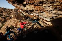 Bouldering in Hueco Tanks on 11/26/2019 with Blue Lizard Climbing and Yoga

Filename: SRM_20191126_1659350.jpg
Aperture: f/7.1
Shutter Speed: 1/500
Body: Canon EOS-1D Mark II
Lens: Canon EF 16-35mm f/2.8 L