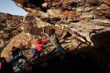 Bouldering in Hueco Tanks on 11/26/2019 with Blue Lizard Climbing and Yoga

Filename: SRM_20191126_1659351.jpg
Aperture: f/7.1
Shutter Speed: 1/500
Body: Canon EOS-1D Mark II
Lens: Canon EF 16-35mm f/2.8 L