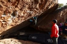 Bouldering in Hueco Tanks on 11/26/2019 with Blue Lizard Climbing and Yoga

Filename: SRM_20191126_1702460.jpg
Aperture: f/5.0
Shutter Speed: 1/250
Body: Canon EOS-1D Mark II
Lens: Canon EF 16-35mm f/2.8 L