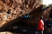 Bouldering in Hueco Tanks on 11/26/2019 with Blue Lizard Climbing and Yoga

Filename: SRM_20191126_1702500.jpg
Aperture: f/5.6
Shutter Speed: 1/250
Body: Canon EOS-1D Mark II
Lens: Canon EF 16-35mm f/2.8 L